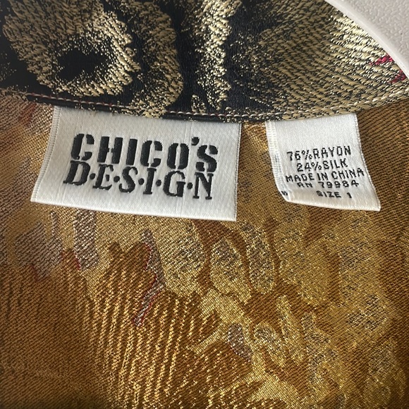 Chico’s sunflower pattern jacket Sz 1 (medium) - Picture 4 of 5